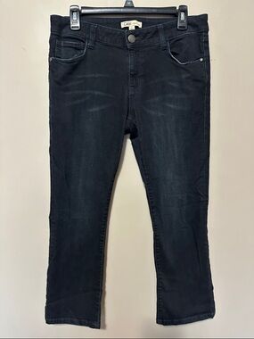 CAbi Women's Boot Cut Jeans in Washed Black